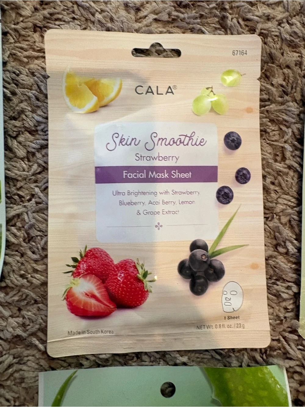 Assorted Women’s Sheet Face Masks - Hydrating Pineapple, Honey & Aloe Varieties